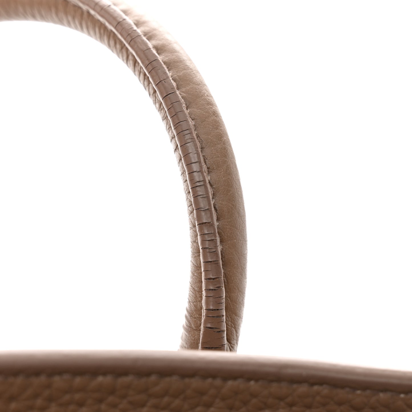 Grained Calfskin Baby Sac De Jour Souple Taupe