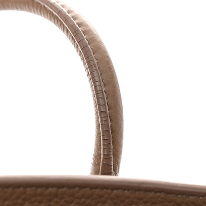 Saint Laurent Grained Calfskin Baby Sac De Jour Souple Taupe 15 of 15