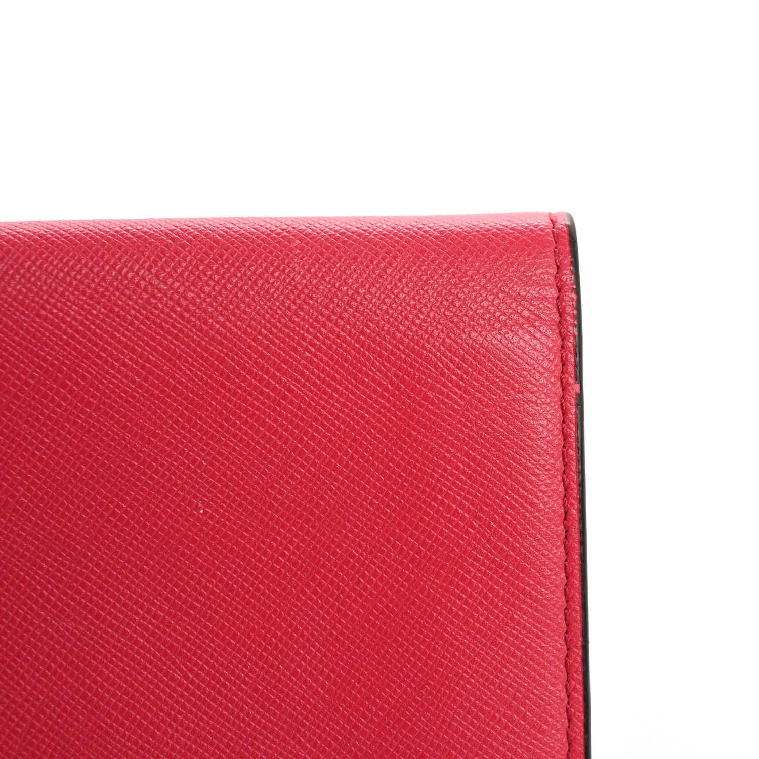 MCM Saffiano Wallet Pink Orange 11 of 12