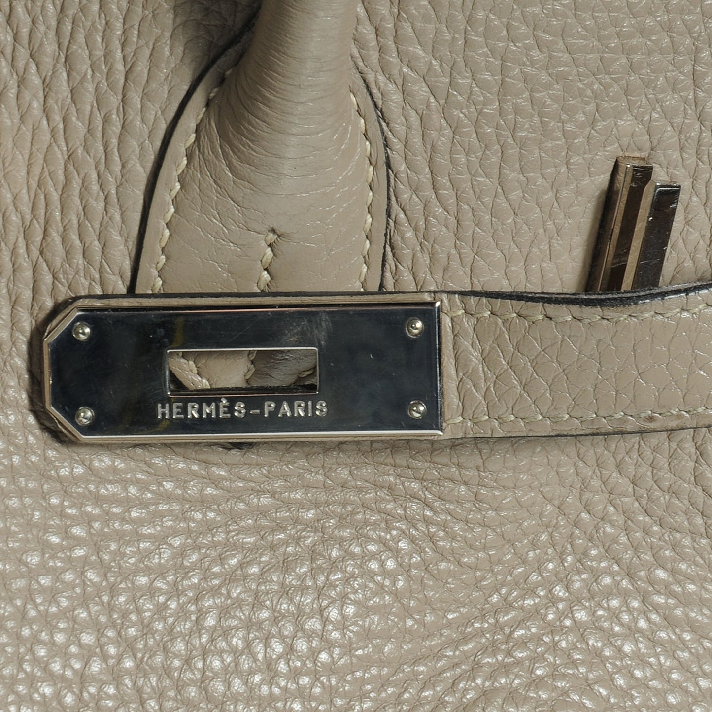 Taurillon Clemence Birkin 35 Gris Tourterelle