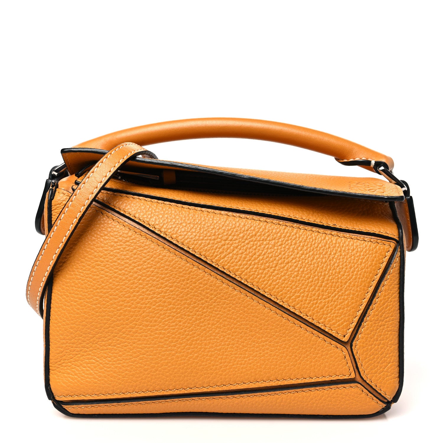 Loewe Grained Calfskin Mini Puzzle Bag Sunflower 1 of 12