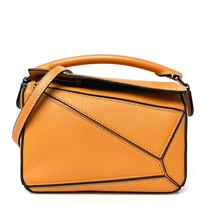 Loewe Grained Calfskin Mini Puzzle Bag Sunflower 1 of 12