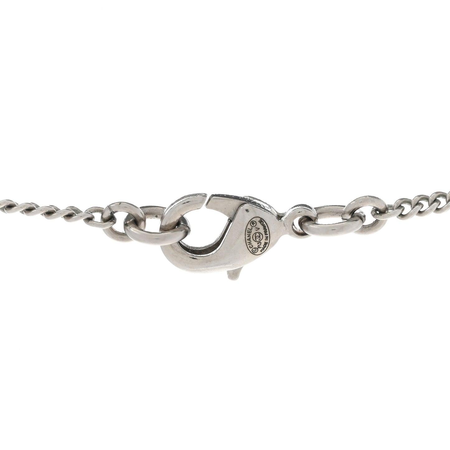 Crystal Timeless CC Necklace Silver
