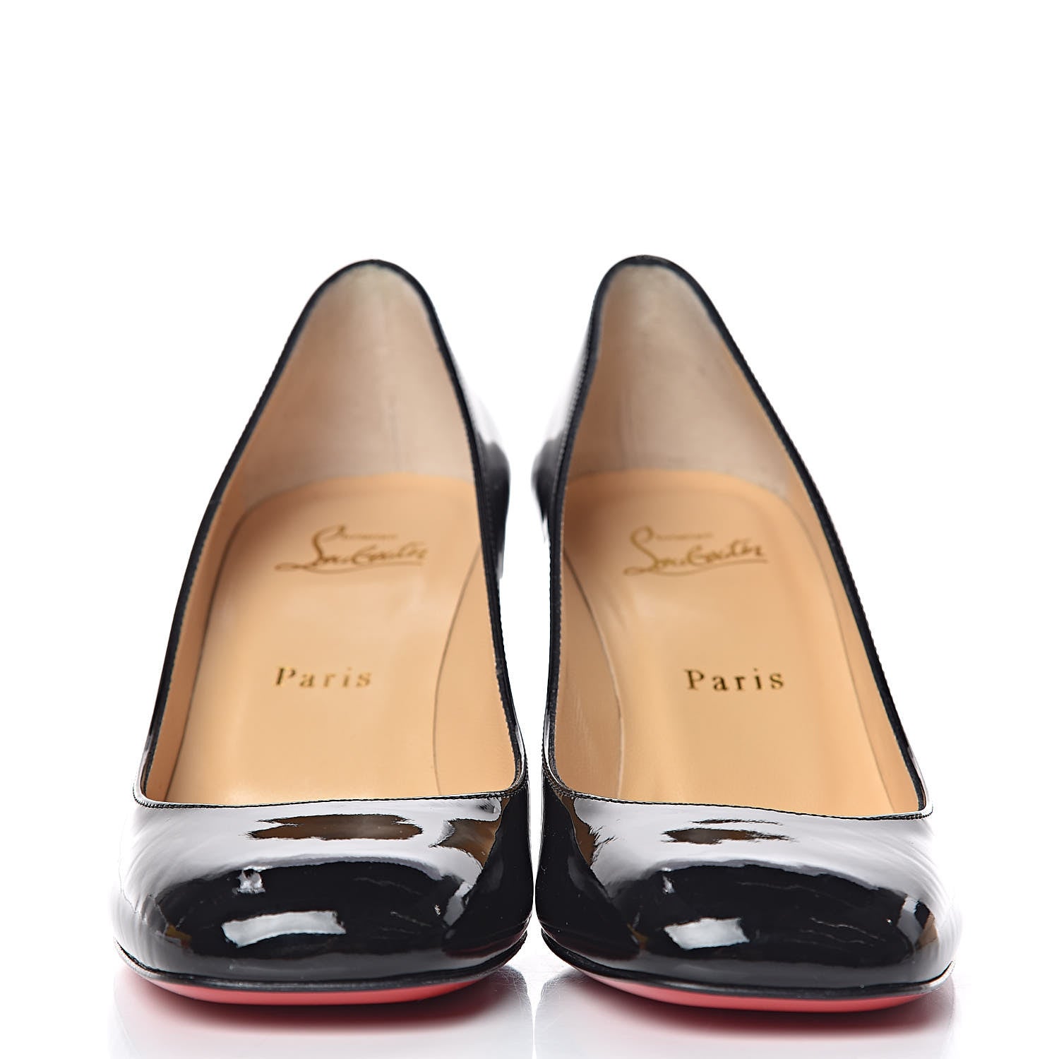 Christian Louboutin Patent Cadrilla 70 Pumps 37 Black 2 of 8