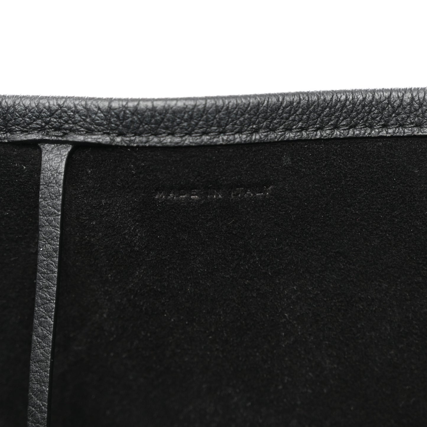 Grained Calfskin Park Tote Three Black