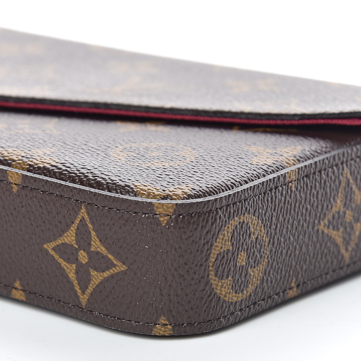 Louis Vuitton Monogram Pochette Felicie Chain Wallet Fuchsia 9 of 9