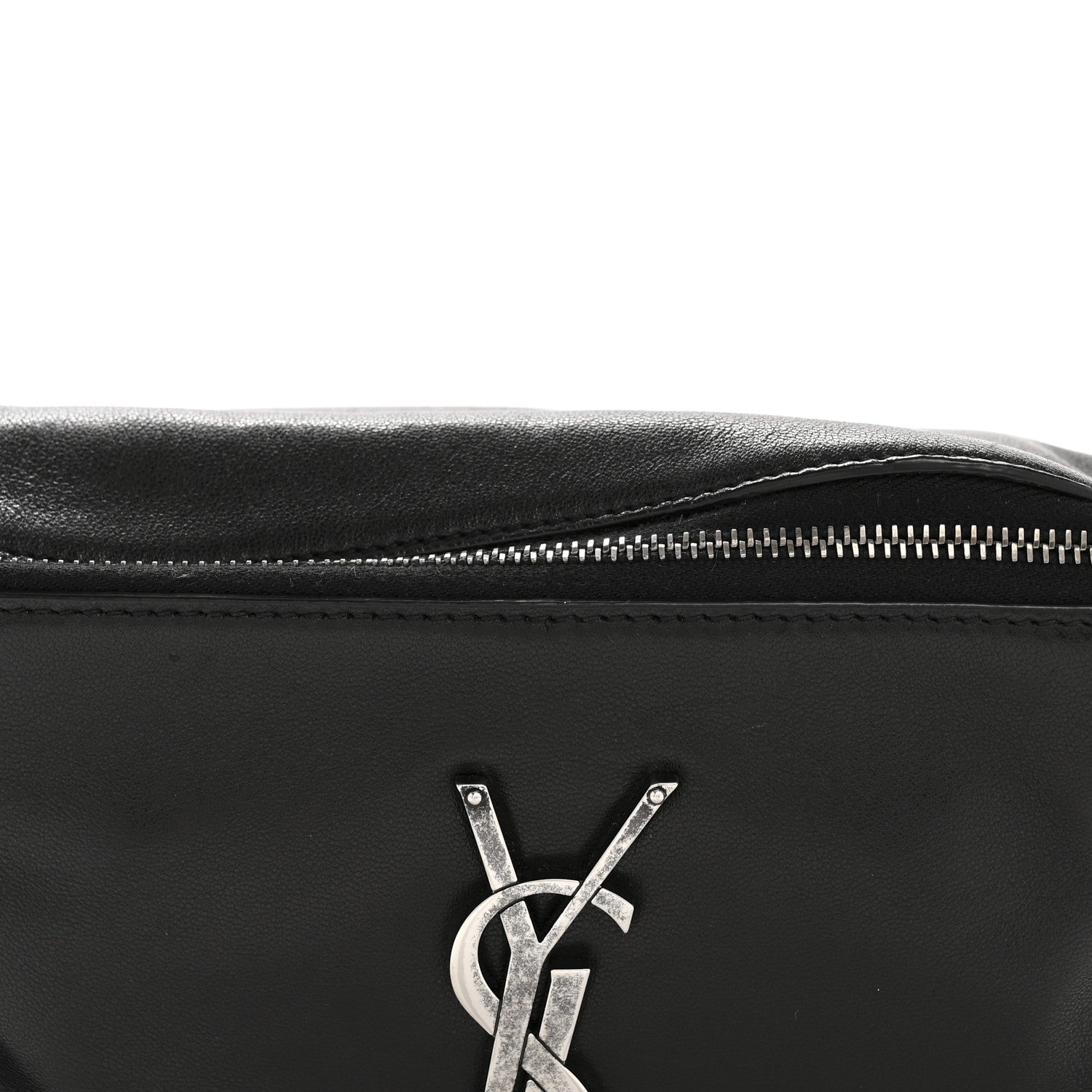 Saint Laurent Calfskin Monogram Belt Bag Black 8 of 12