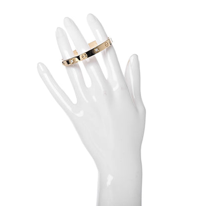 Cartier 18K Yellow Gold 6 Diamond LOVE Bracelet 16 2 of 7