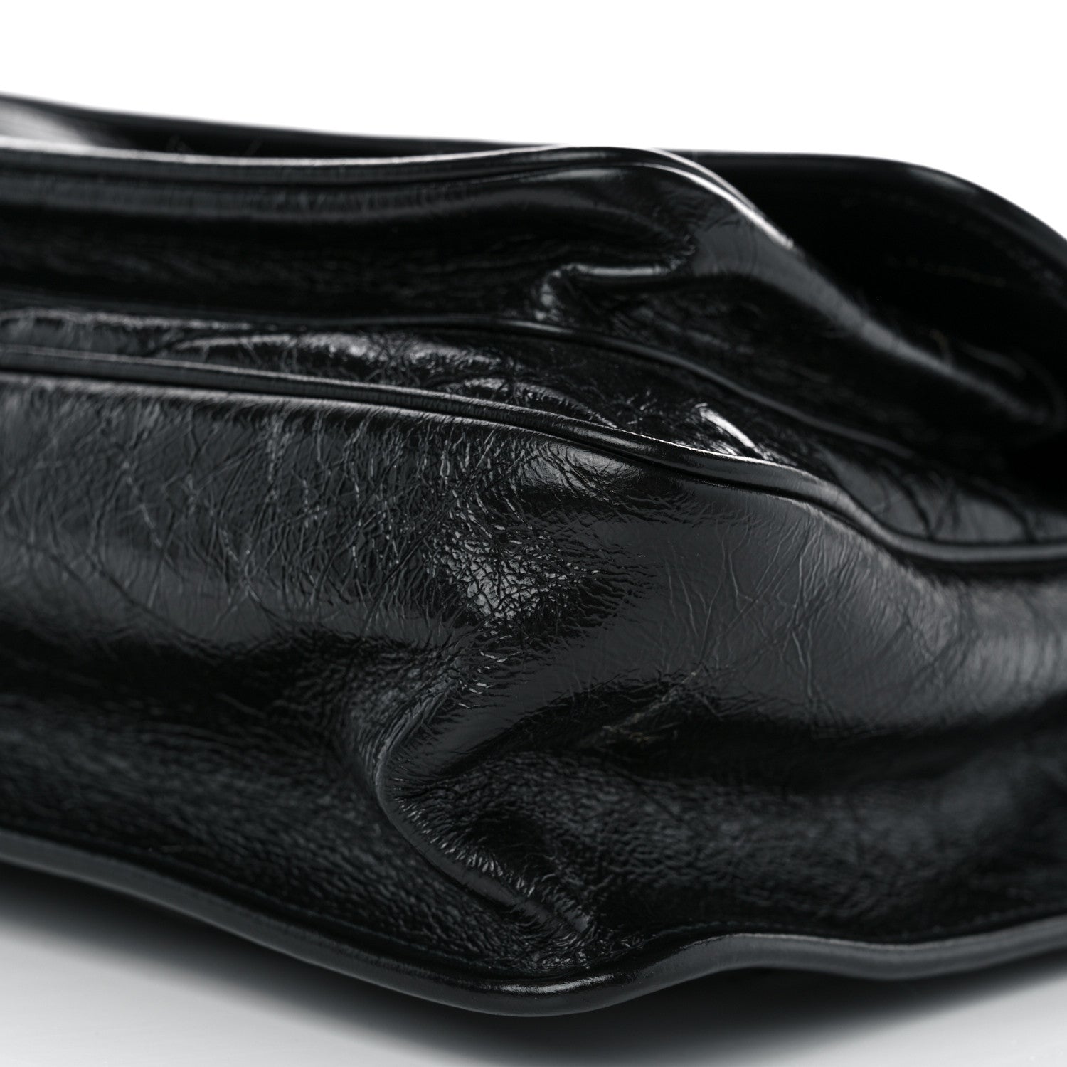 Saint Laurent Crinkled Calfskin Matelasse Monogram Medium Niki Chain Satchel Black 10 of 10