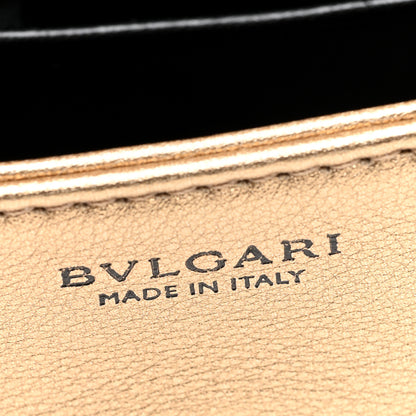 Bulgari Metallic Calfskin Serpenti Cabochon Micro Bag Gold 6 of 9