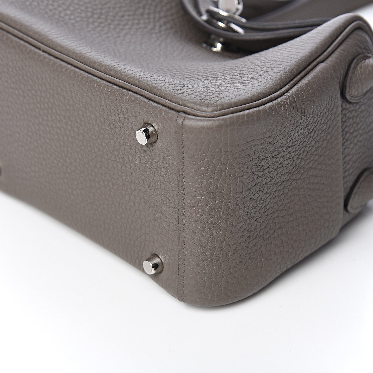 Hermes Taurillon Clemence Mini Lindy 20 Etain 7 of 9