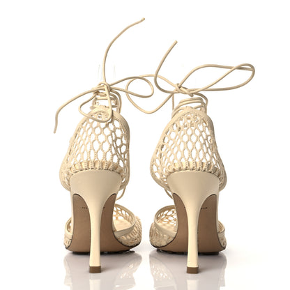 Bottega Veneta Mesh Nappa Stretch Ankle Tie Sandals 38 Toile 5 of 9