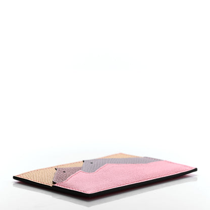 Hermes Epsom Evercolor Les Petits Chevaux Card Holder Ambre Brique Rouge H Rose Ete 4 of 6
