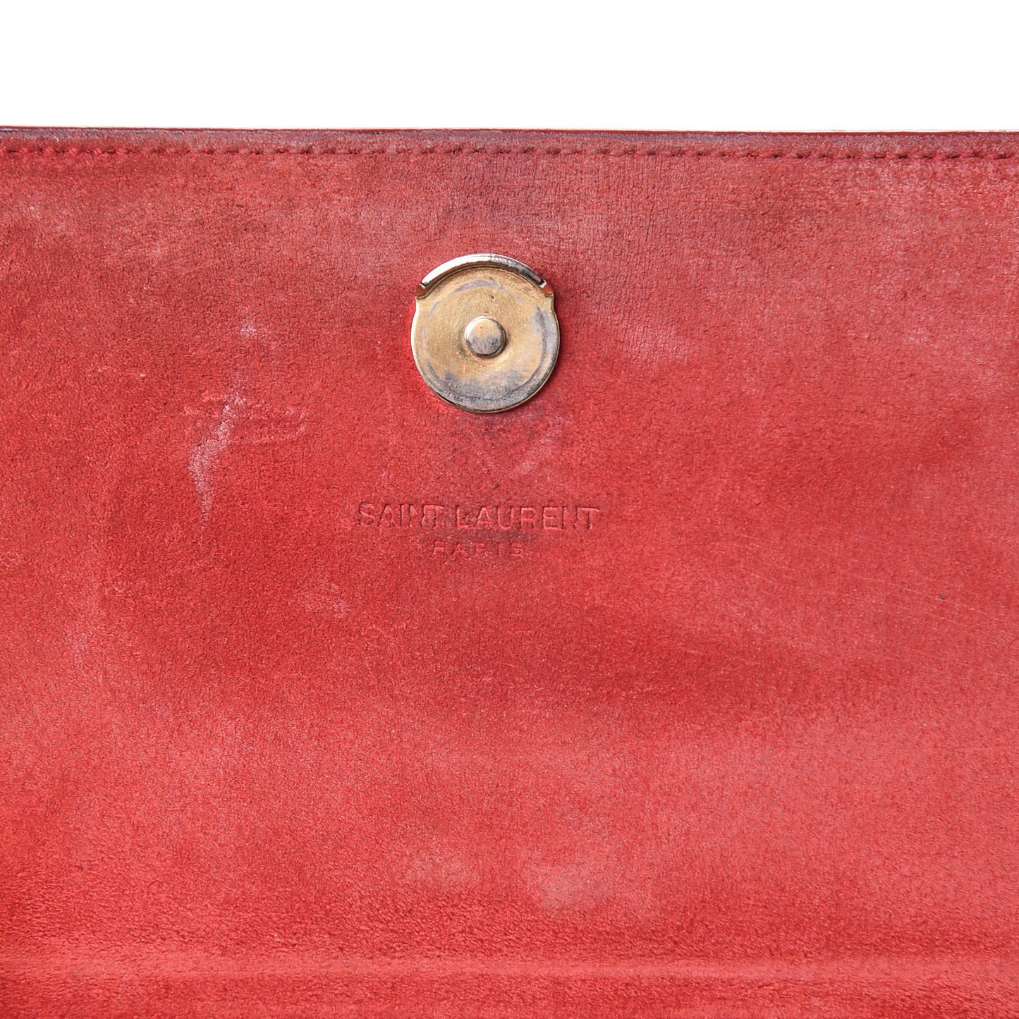 Grain De Poudre Small Monogram Kate Satchel Red