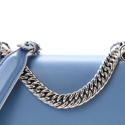 Fendi Vitello Liberty Pearl Scalloped Small Kan I Shoulder Bag Nebula Blu Scuro 8 of 10
