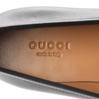 Gucci Calfskin Womens Jordaan Loafers 37 Black 7 of 9