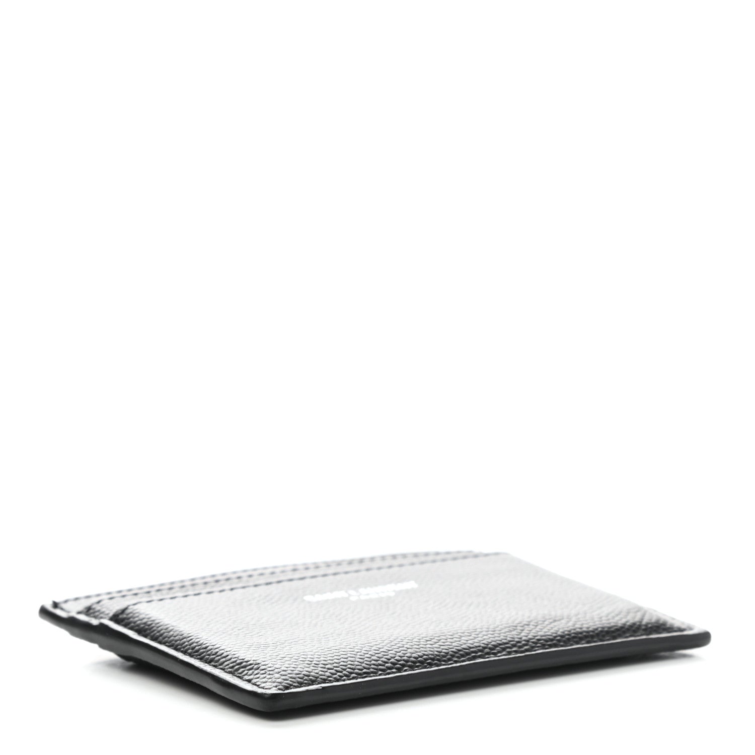 Saint Laurent Grain De Poudre Card Case Black 4 of 8