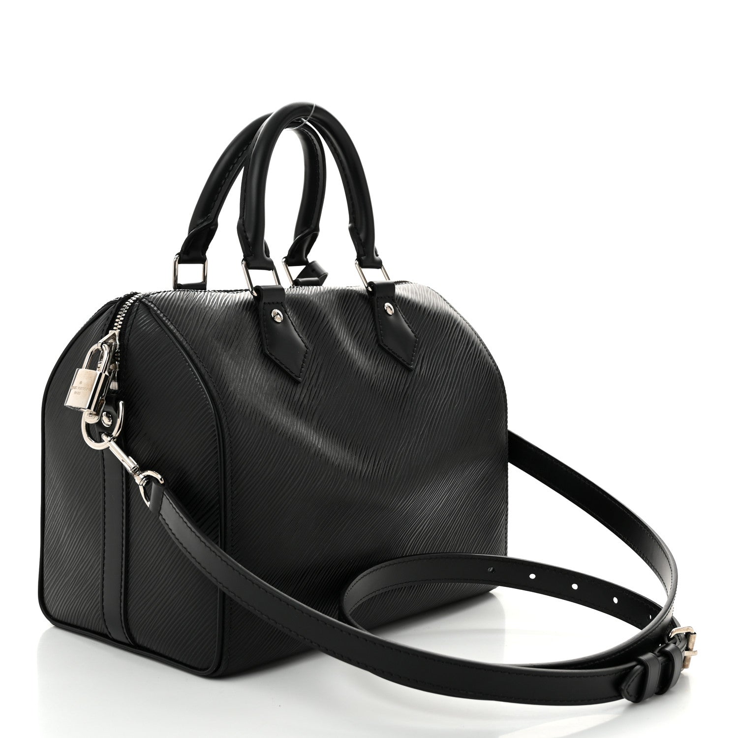 Louis Vuitton Epi Speedy Bandouliere 25 Black 2 of 9