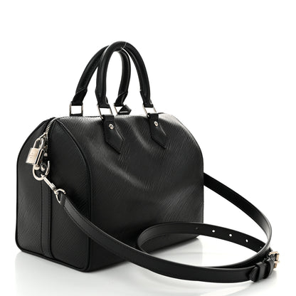 Louis Vuitton Epi Speedy Bandouliere 25 Black 2 of 9