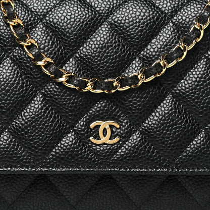 Chanel Caviar Quilted Wallet on Chain WOC Black 8 of 11