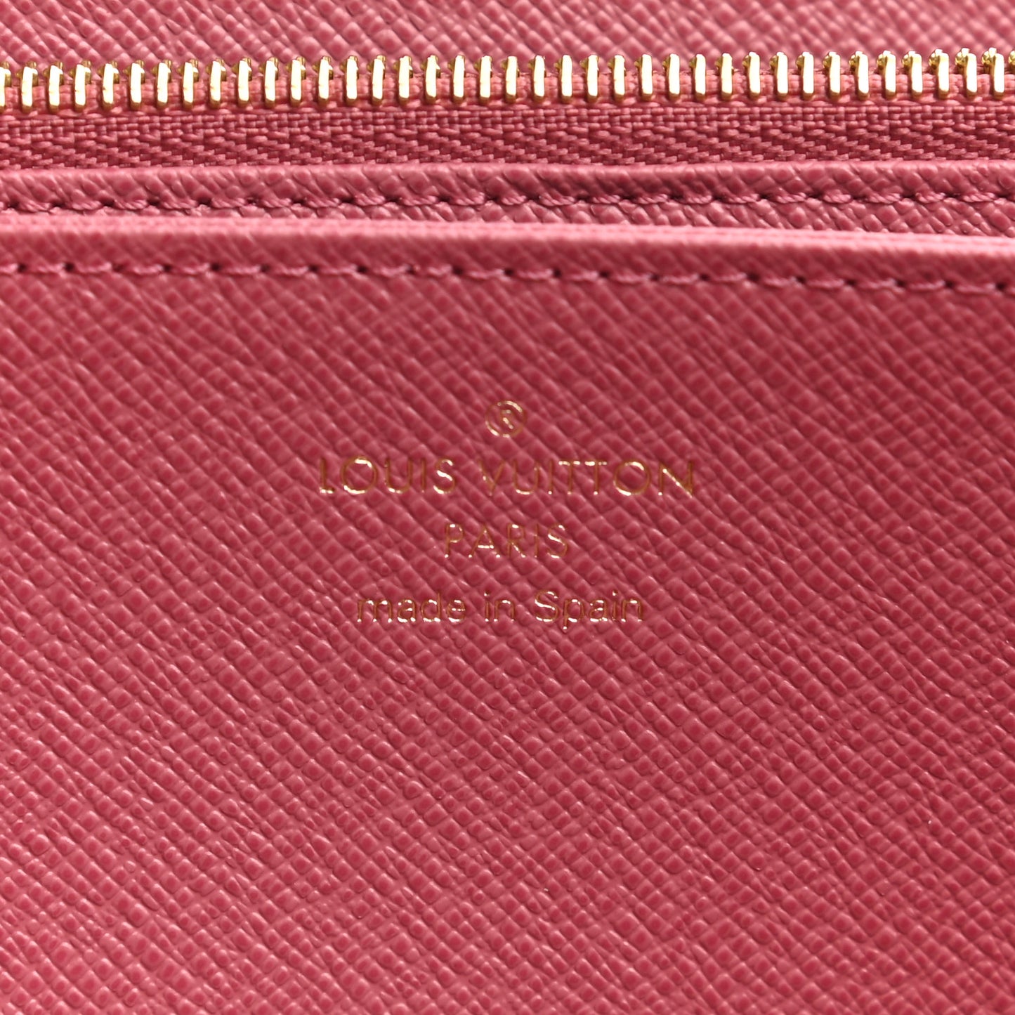 Denim Monogram Jacquard Zippy Wallet Pink