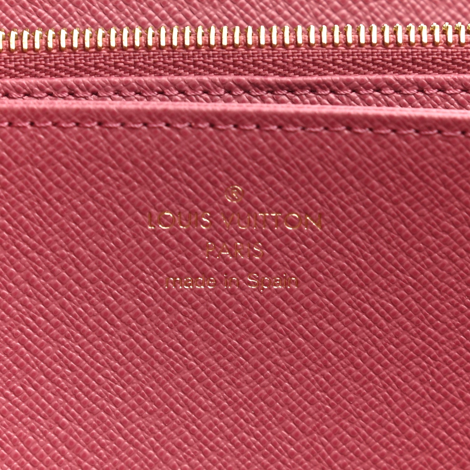 Louis Vuitton Denim Monogram Jacquard Zippy Wallet Pink 6 of 6