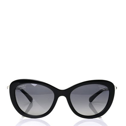 Chanel Polarized Cat Eye Pearl Sunglasses 5340-H Black 2 of 5