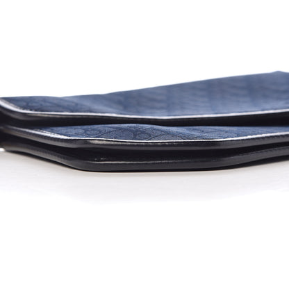 Christian Dior Monogram Chain Flap Navy 9 of 12