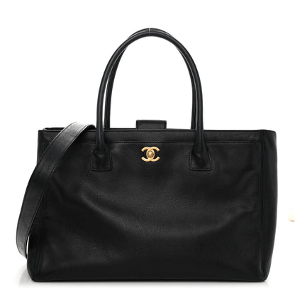 Chanel Calfskin Cerf Executive Shopper Tote Black 1 of 10