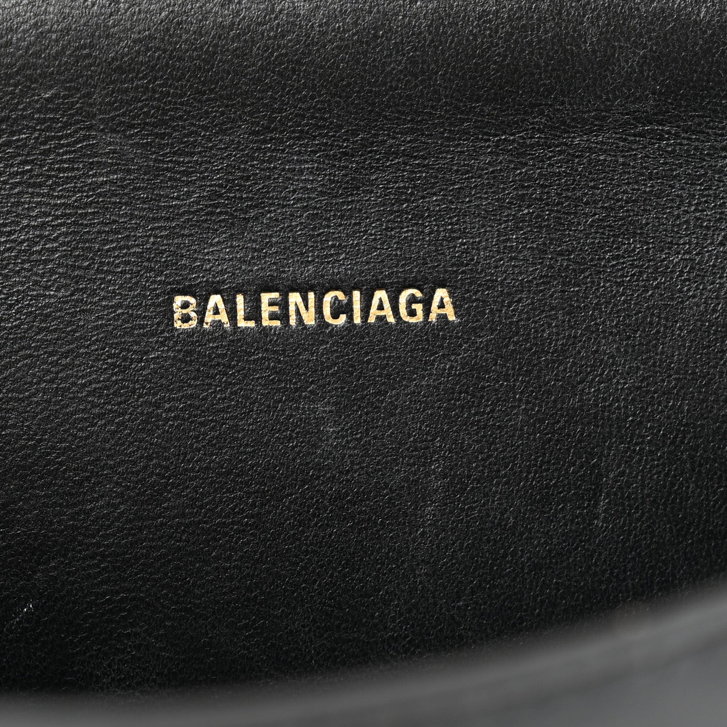 Balenciaga Shiny Box Calfskin Hourglass Top Handle Bag XS Black 6 of 15