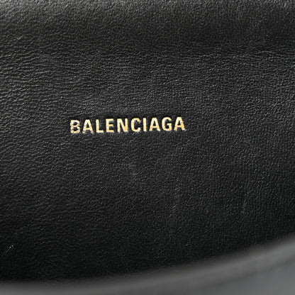 Balenciaga Shiny Box Calfskin Hourglass Top Handle Bag XS Black 6 of 15