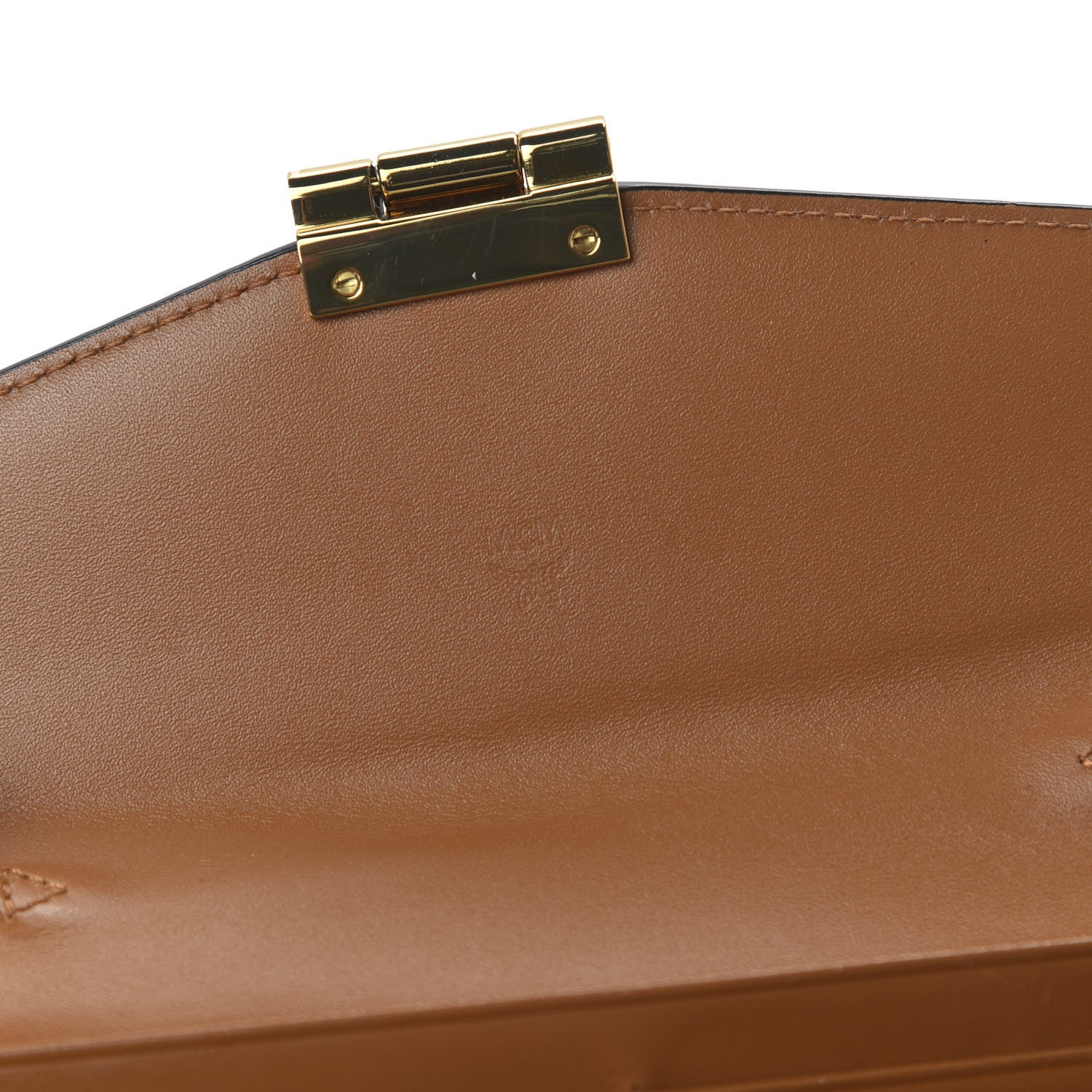 MCM Visetos Large Patricia Wallet On Chain Cognac 8 of 9
