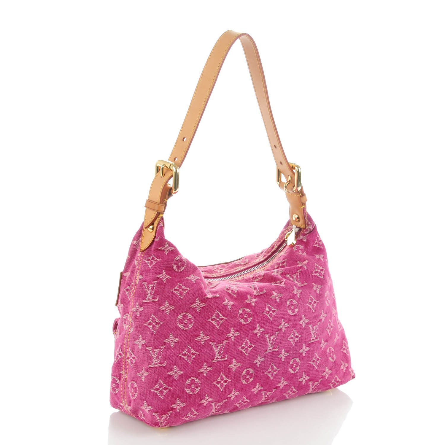 Louis Vuitton Denim Baggy PM Fuchsia 3 of 6