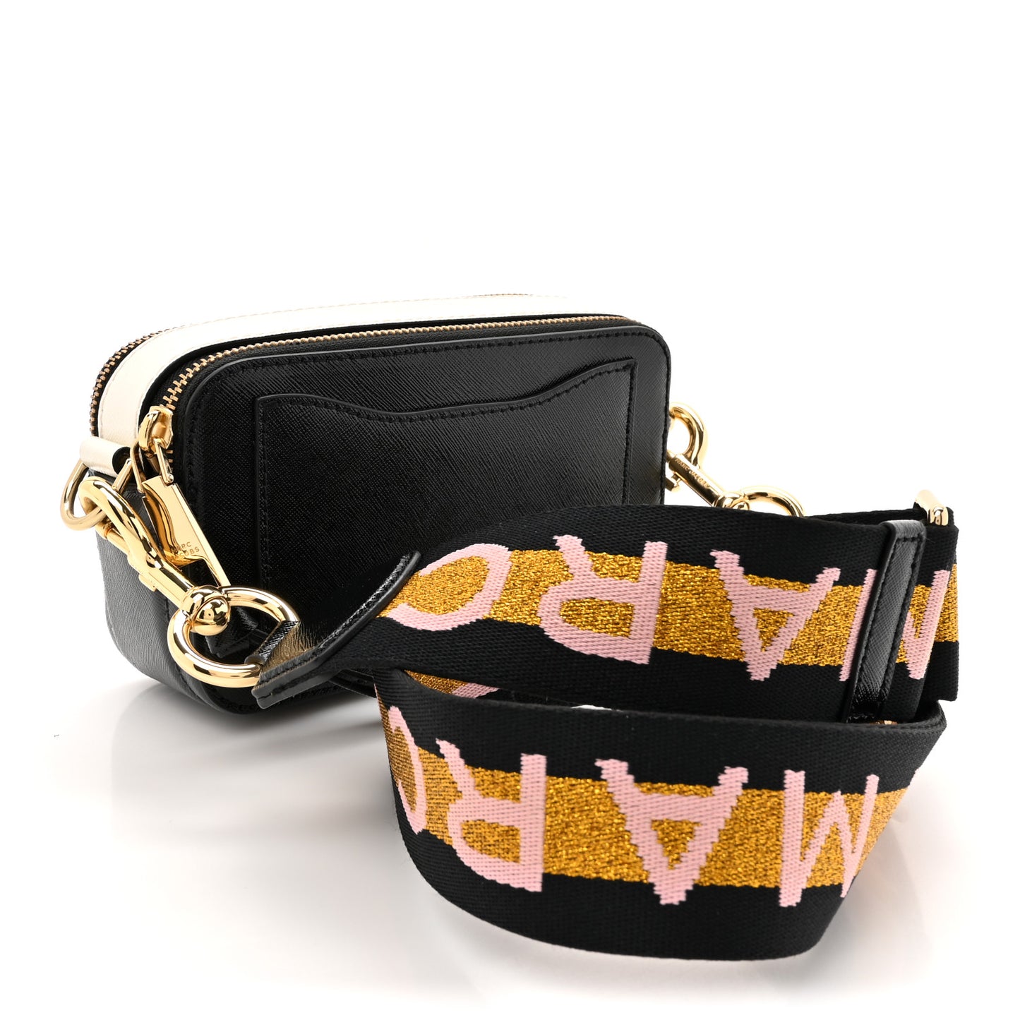 Saffiano Small Snapshot Camera Black Mulitcolor