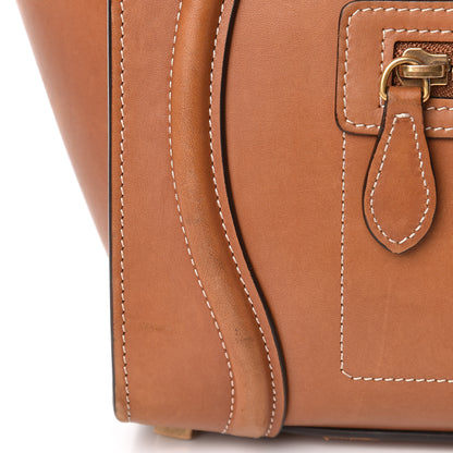 Celine Natural Calfskin Micro Luggage Tan 16 of 26