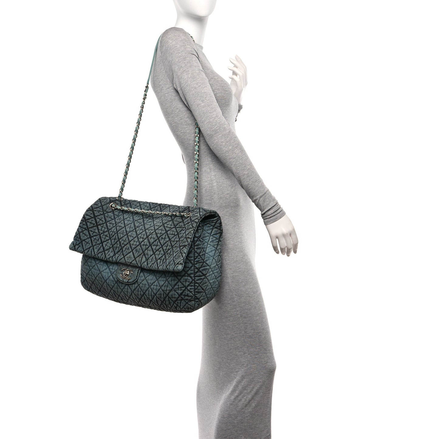 Denim Quilted Denimpression XXL Flap Blue Black