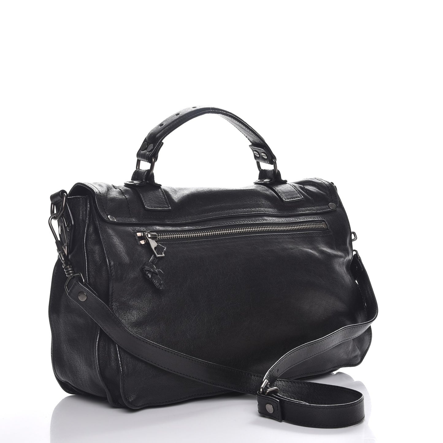 Lambskin Medium PS1 Satchel Black