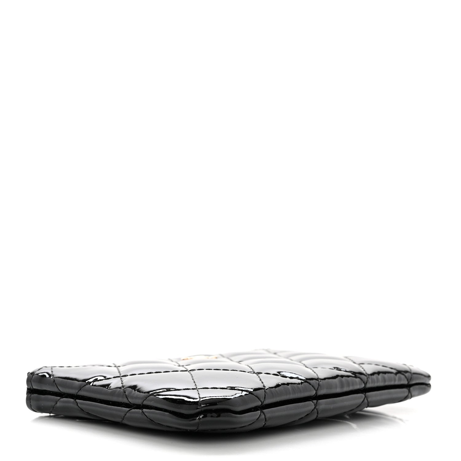 Chanel Patent Quilted Small Cosmetic Case Black 4 of 8