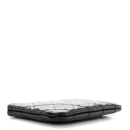 Chanel Patent Quilted Small Cosmetic Case Black 4 of 8