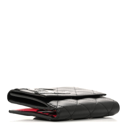 Chanel Calfskin Quilted Cambon Flap Wallet Black 4 of 11