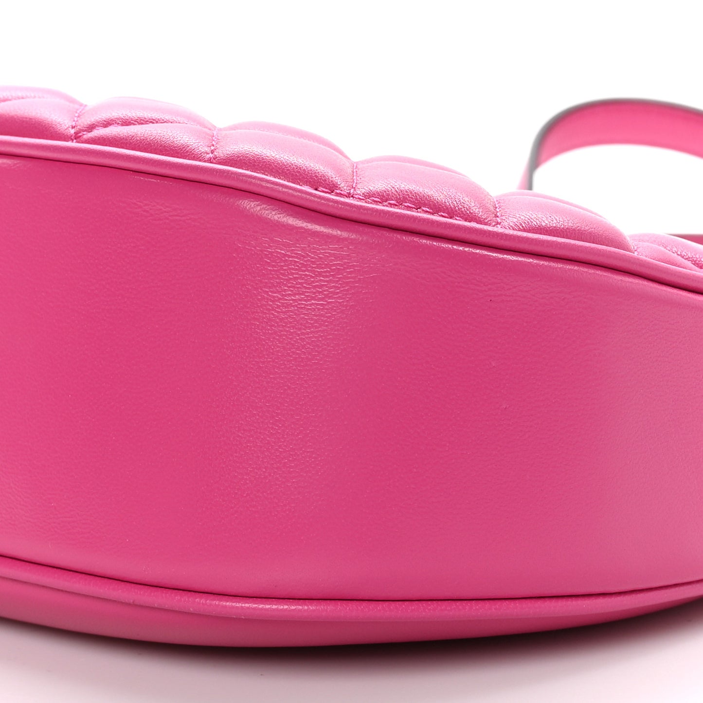 Nappa Quilted Medusa Shoulder Bag Fuchsia