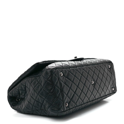Chanel Calfskin Quilted XXL Travel Flap Bag Black 3 of 9