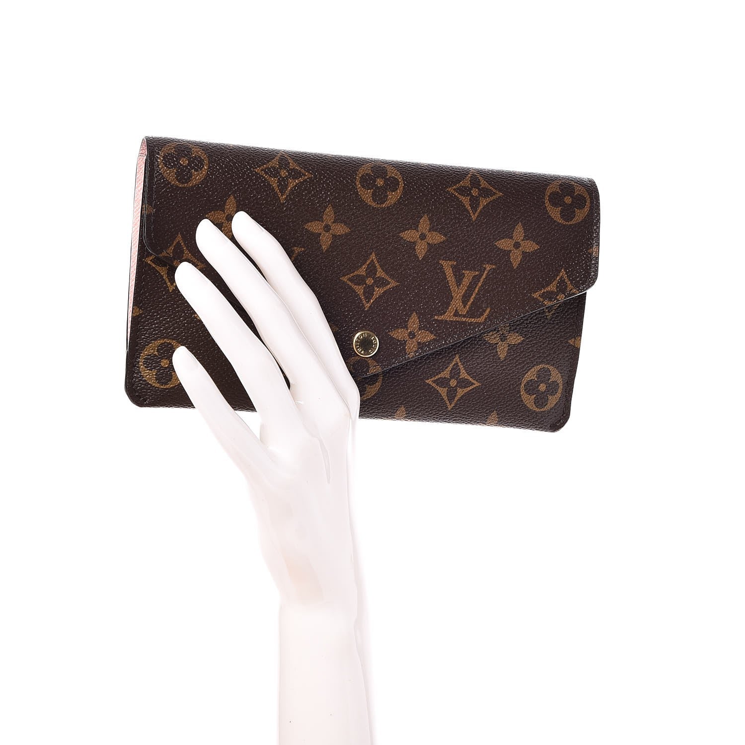 Louis Vuitton Monogram Jeanne Wallet Rose Ballerine 2 of 10