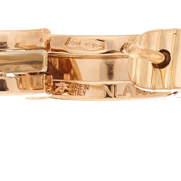 Bulgari 18K Rose Gold Small B.Zero1 Hoop Earrings 5 of 6