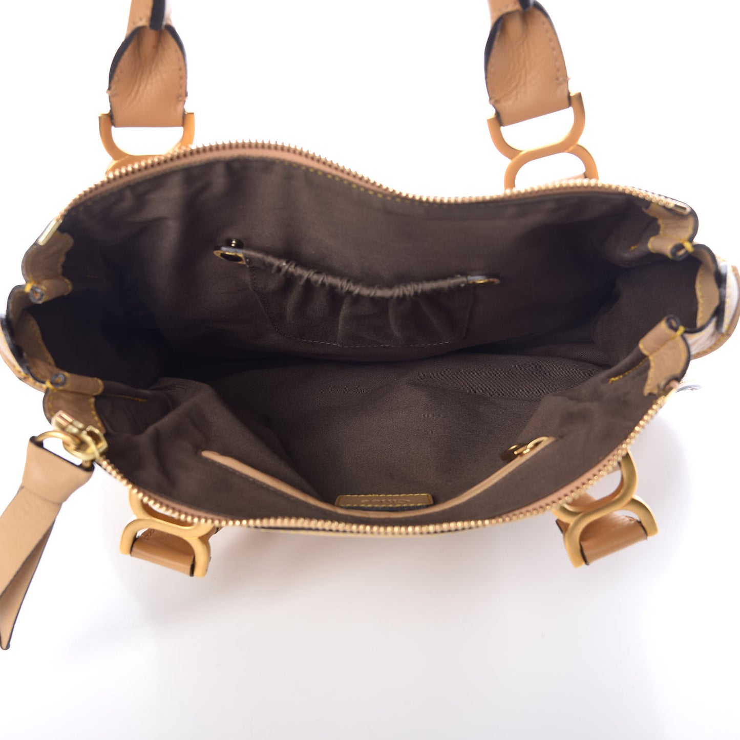 Calfskin Medium Marcie Satchel Sand Shell