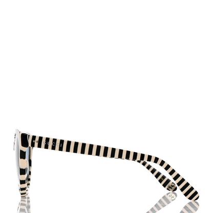 Gucci Cat Eye GG0569S Sunglasses White Black 3 of 8
