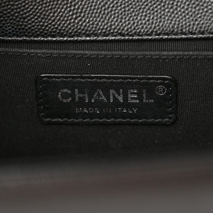 Chanel Caviar Quilted Medium Boy Flap Black 6 of 12