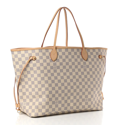 Louis Vuitton Damier Azur Neo Neverfull GM Rose Ballerine 4 of 9