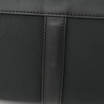 Louis Vuitton Grained Calfskin Aerogram Keepall Bandouliere 40 Black 15 of 16