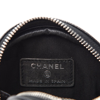 Chanel Iridescent Caviar Quilted Zip Around Classic Coin Purse Black 6 of 8